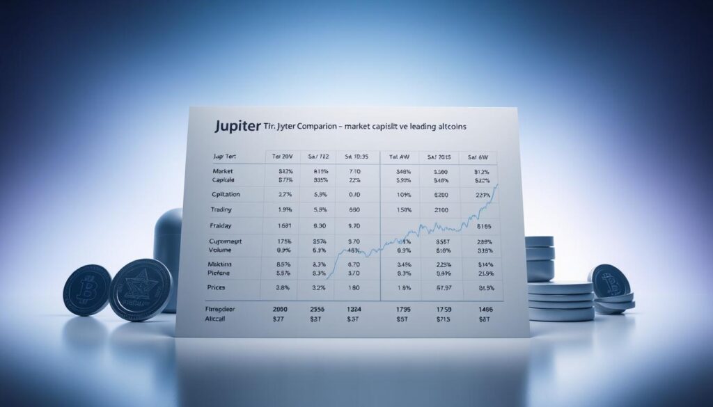 Jupiter vs Other Cryptocurrencies Comparison Chart