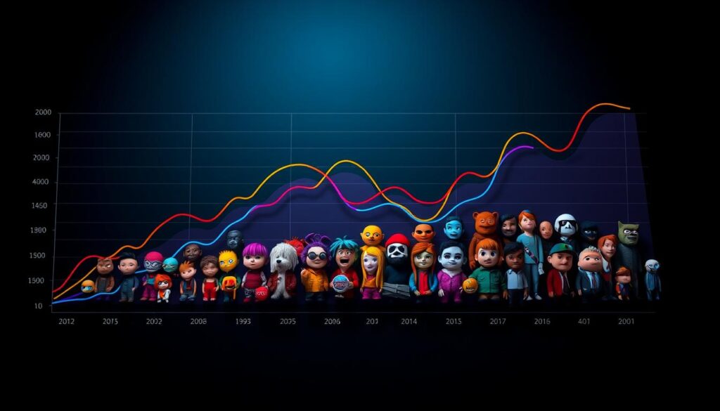 Meme trend analysis chart